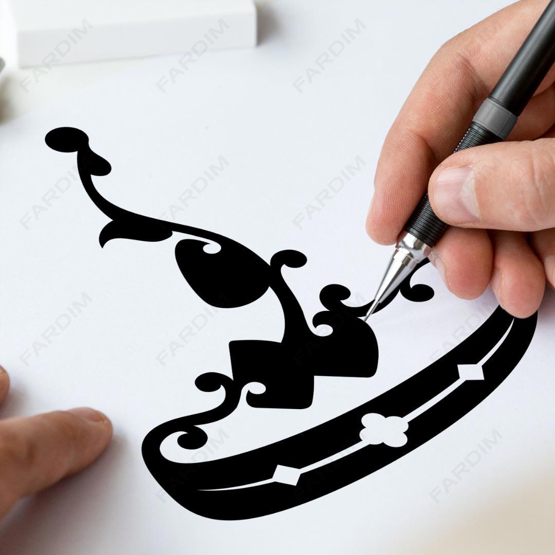 طرح وکتور تایپوگرافی واژه ( تو ) کد A132338